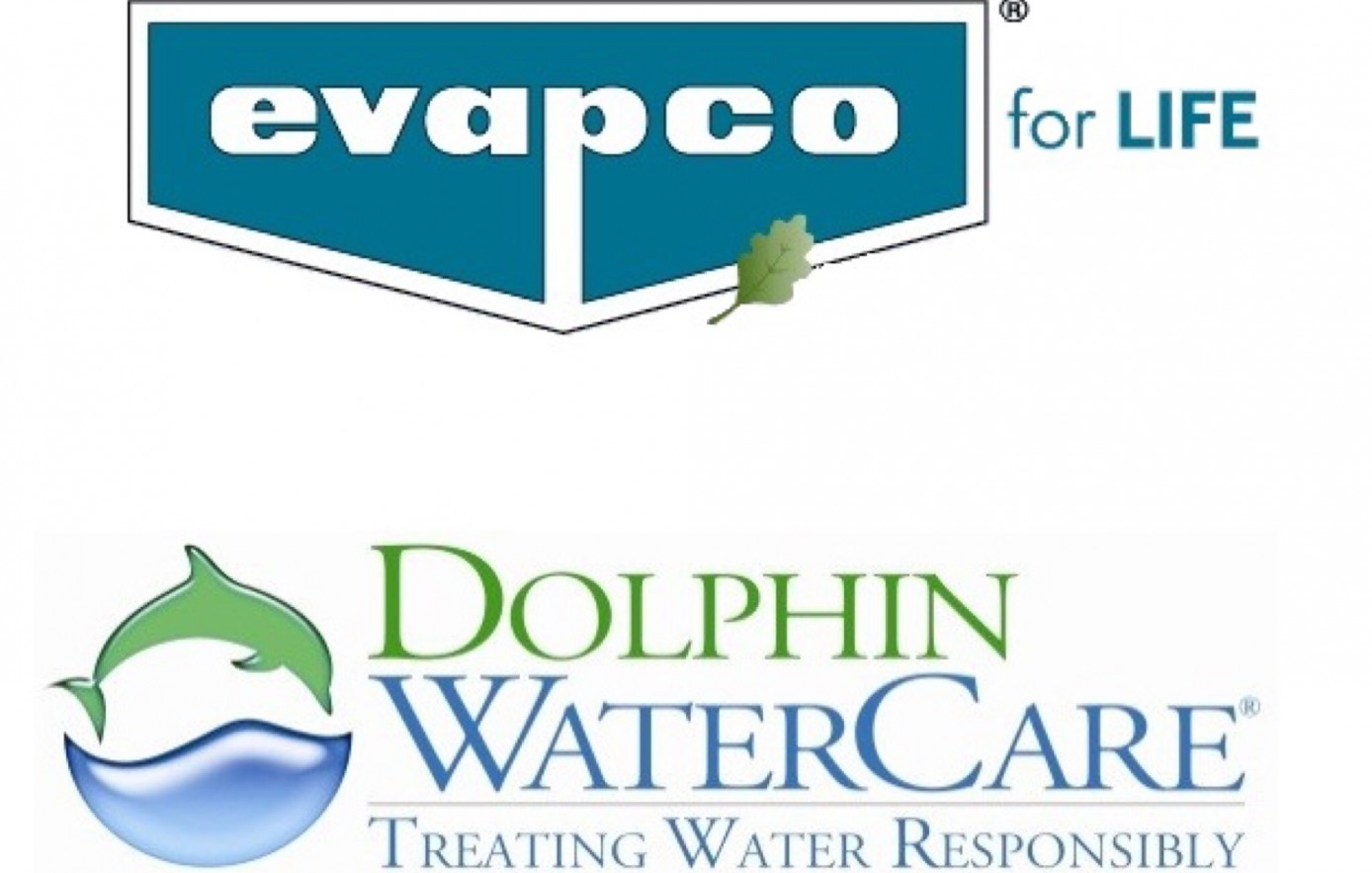 EVAPCO and Dolphin WaterCare logos